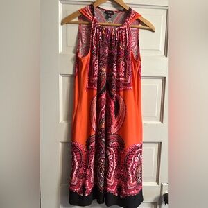 MSK Paisley Print Sleeveless Dress